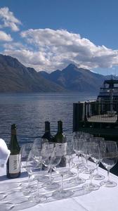 Wai Restaurant's outside dining area with stunning lake views